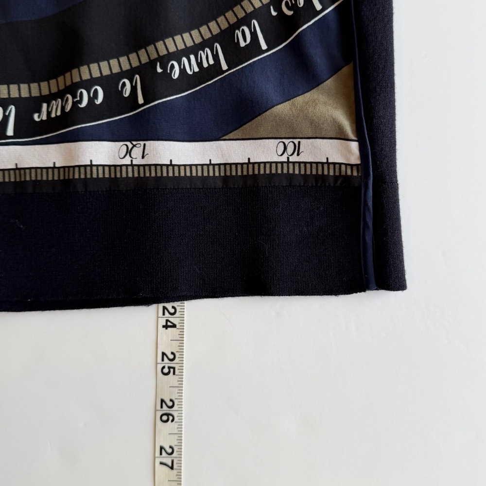 Tory Burch Blue Silk & Merino Wool Lightweight Sweater Quiet Luxury Medium - Picture 6 of 7
